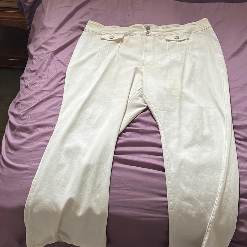 Victor Glemaud White Flair pants